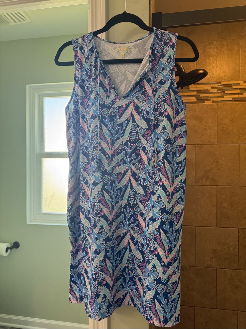 Lilly Pulitzer Hot Pink Sleeveless Swim Coverup - Picture 3 of 5